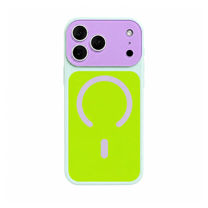 🔥Summer Hot Sale - ONLY ￡8.99!!⚡🌈Dopamine Color Block MagSafe Case – Ultra-Slim Matte Hard PC Cover for iPhone 17 Pro Max