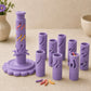 ⏳ Last Day 50% OFF – 🌸 Beginner-Friendly Clay Bloom Maker Set | Reusable 3D-Printed Flower Shaping Tool with Interchangeable Sleeves & 24-Color Modeling Clay Included ✨
