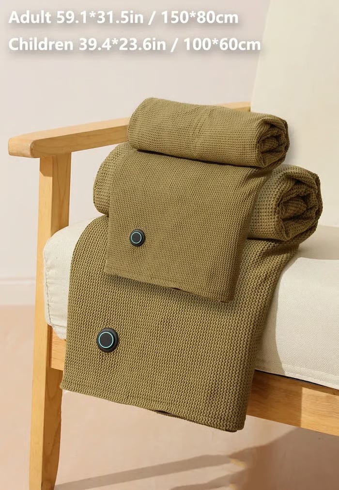 🎅Best Winter Gifts 🔥Portable Heated Shawl – Stay Warm Anywhere, Anytime ( Free Shipping)