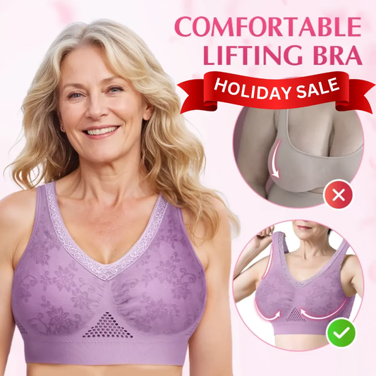 💜Last Day-Buy 1 Get 1 Free!🎁Pure Cotton Buttonless Comfy Lifting Bra✨