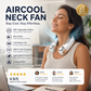 💨2026 Summer Hot Sale 55% OFF💞🍃 USB Portable Bladeless Neck Fan –😎Ultra‑quiet, 360° rotating, 3 speeds🌬️