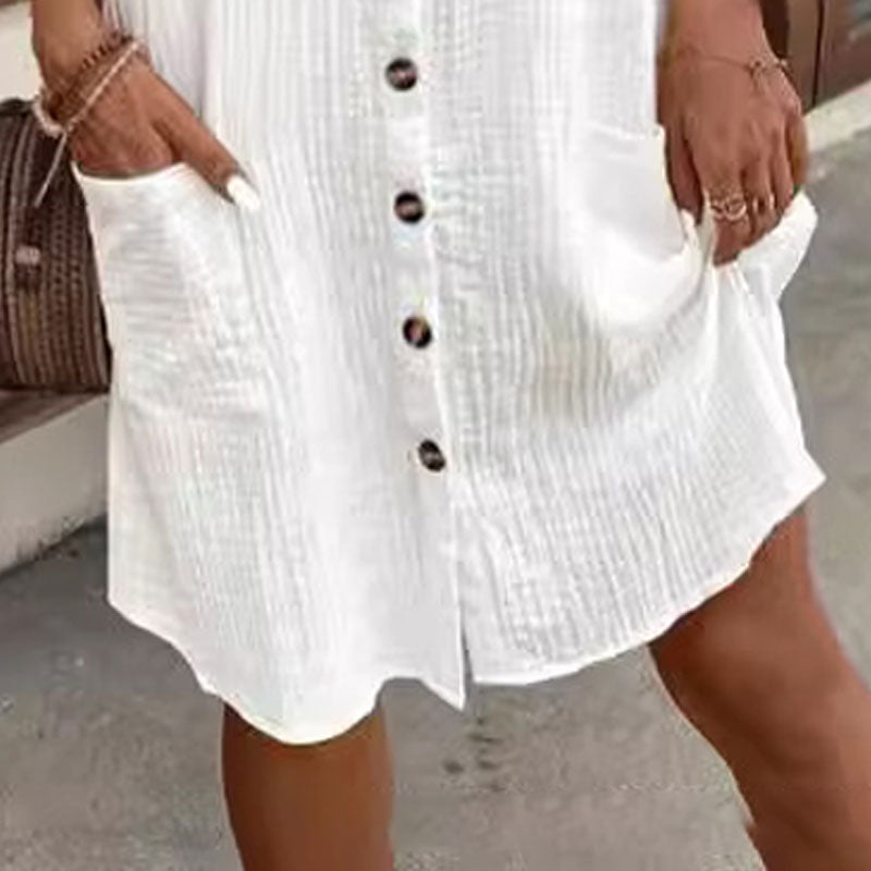 ✨Women’s Summer Midi Dress – Breezy, Flattering & Effortlessly Chic! Lightweight Button-Down with Pockets 🇬🇧☀️