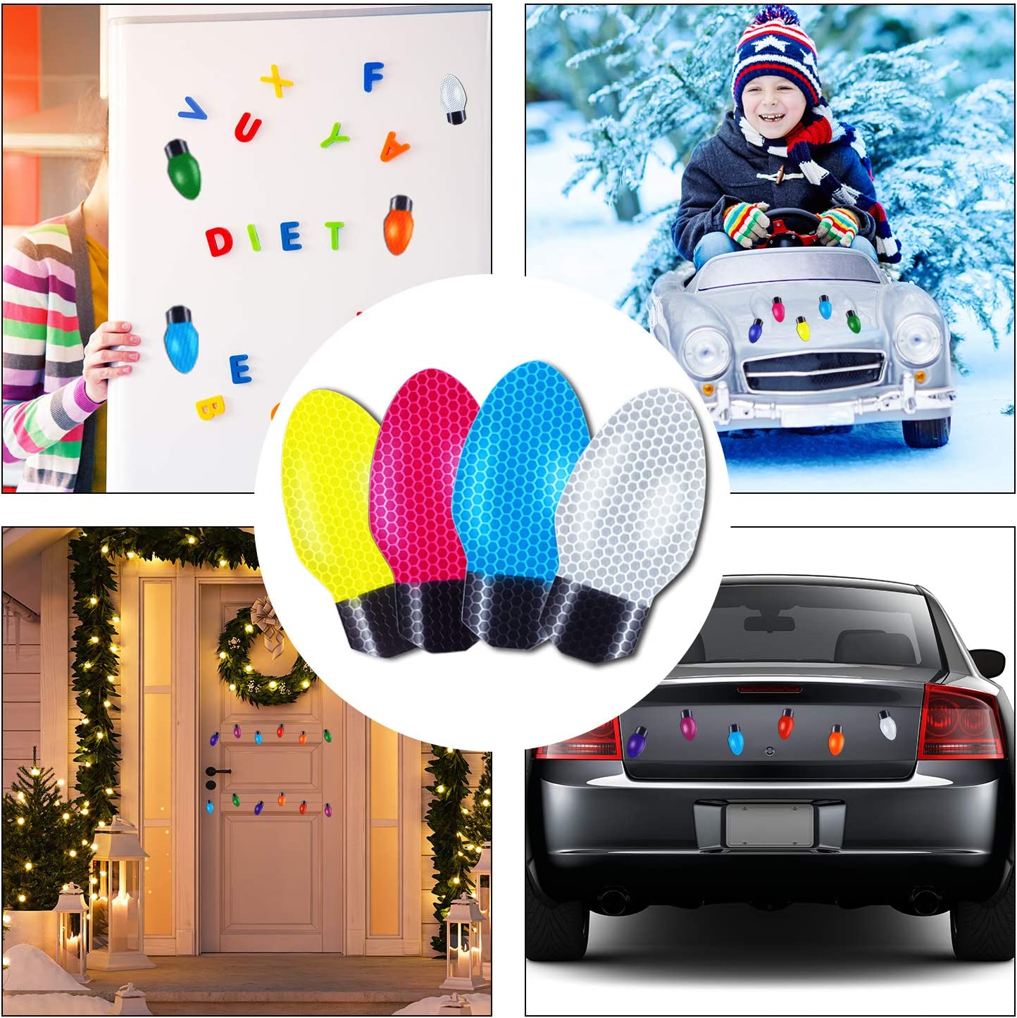 💖Limited Sale 50% OFF💖Reflective Light Bulb Magnet Decorations