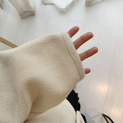 Simple Temperament Metal Button Short Coat for women
