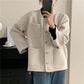 Simple Temperament Metal Button Short Coat for women