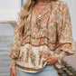 💖LAST DAY SALE 50% OFF💖Women's Fashion Printed v-Neck Long Sleeve Shirt