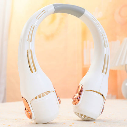 💨2026 Summer Hot Sale 55% OFF💞🍃 USB Portable Bladeless Neck Fan –😎Ultra‑quiet, 360° rotating, 3 speeds🌬️