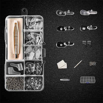 🥳2026 HOT SALE🥳💞50K+ SOLD!👓🛠️ 55% OFF! Eyeglass Nose Pad Repair Kit – Replace worn pads & rusty screws at home. No optician fees – keep your glasses comfy & secure! 🔧✨