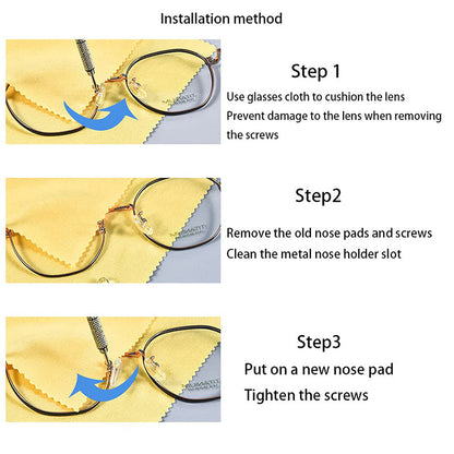 🥳2026 HOT SALE🥳💞50K+ SOLD!👓🛠️ 55% OFF! Eyeglass Nose Pad Repair Kit – Replace worn pads & rusty screws at home. No optician fees – keep your glasses comfy & secure! 🔧✨