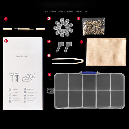 🥳2026 HOT SALE🥳💞50K+ SOLD!👓🛠️ 55% OFF! Eyeglass Nose Pad Repair Kit – Replace worn pads & rusty screws at home. No optician fees – keep your glasses comfy & secure! 🔧✨