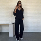 💫 Flash Sale: Save 70% Now🍂 Women's Long Sleeve Lapel Top & Pants Set – Perfect for Both Work and Leisure
