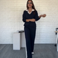 💫 Flash Sale: Save 70% Now🍂 Women's Long Sleeve Lapel Top & Pants Set – Perfect for Both Work and Leisure