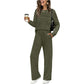 🔥LAST DAY 70% OFF✨Women's Crew Neck Top & Drawstring Pants Set