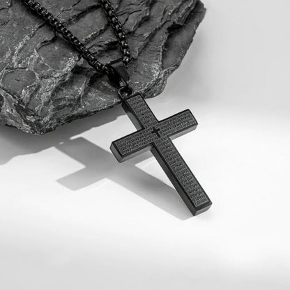Stainless Steel Cross Pendant Necklace for Men & Women