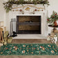 🎁 Christmas Decorative Hallway Runner Rug, Non Slip Festive Xmas Rug Santa Reindeer Print for Entry Kitchen Indoor