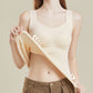Slimming Fit Warm Vest with Built-in Chest Pad