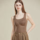 Slimming Fit Warm Vest with Built-in Chest Pad