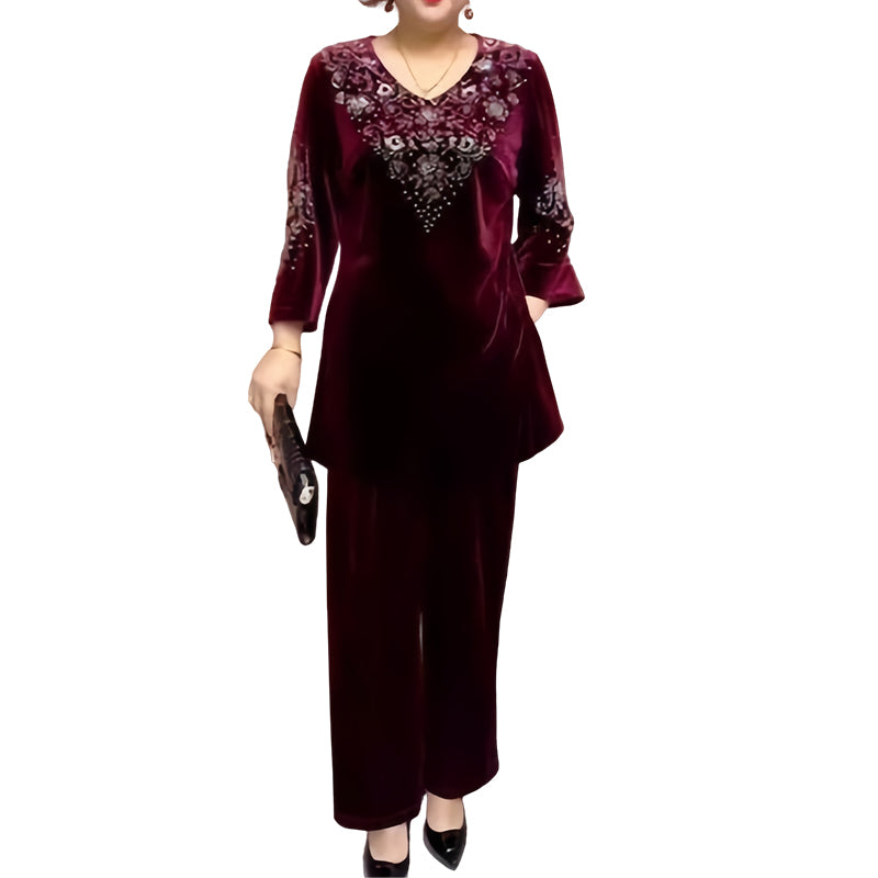 🔥 Flash Sale: 70% Off Your Dream Velvet Rhinestone Set 🔥