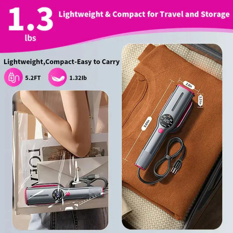 🥳2026 HOT SALE💨 50% OFF! Steam Iron & Steamer 2-in-1 – Kills 99.99% mites & bacteria. 5s preheat, 150ml tank. Ceramic plate, even heat. Safe for silk to cotton. Your fabric care essential. 🛡️🌿