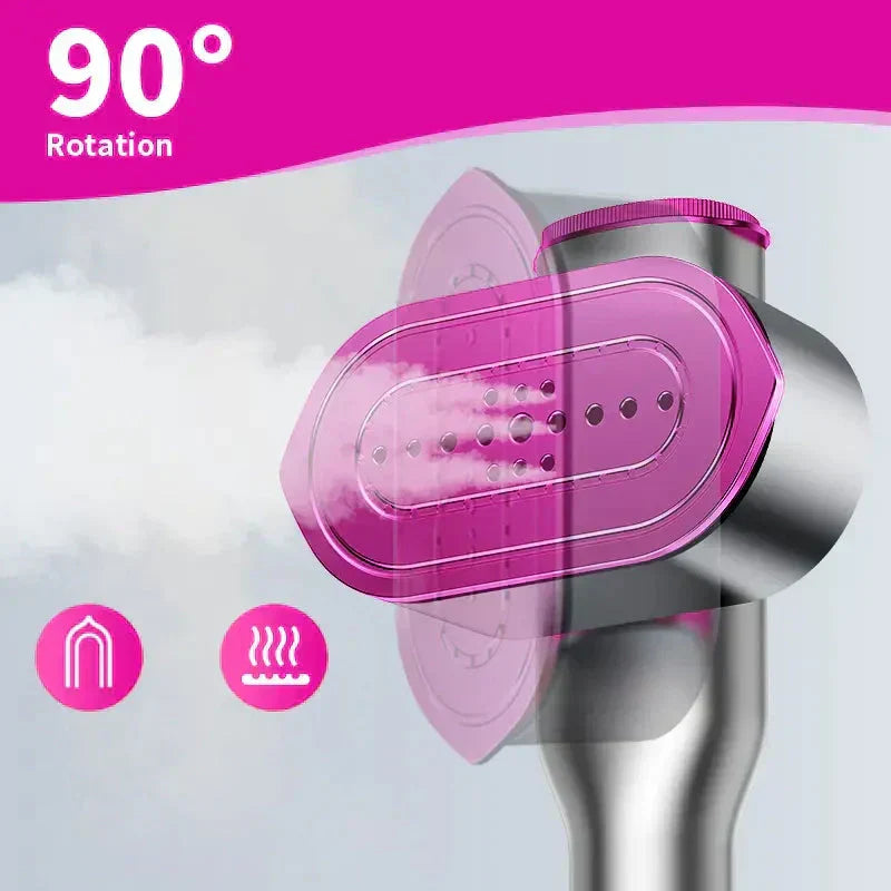 🥳2026 HOT SALE💨 50% OFF! Steam Iron & Steamer 2-in-1 – Kills 99.99% mites & bacteria. 5s preheat, 150ml tank. Ceramic plate, even heat. Safe for silk to cotton. Your fabric care essential. 🛡️🌿