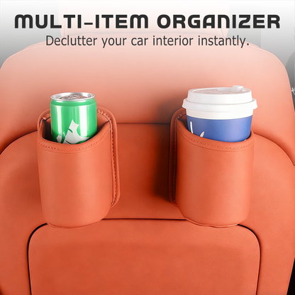 🥳2026 HOT SALE🚗🧺 50% OFF! Leather Car Door Cup Holder – Wide‑mouth opening, easy reach for drinks & phone. Clip‑on secure fit. PU leather, tough & stylish. 🛡️✨