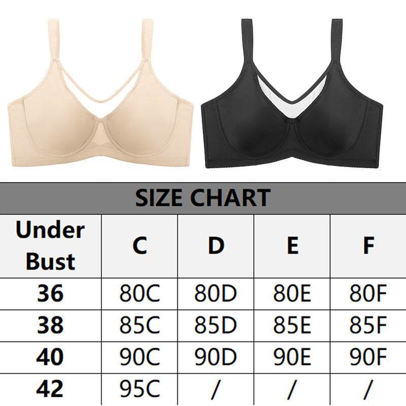 ⏳Last Day Special Price £8.88💐Women's Elegant Sheer Full Coverage Plus Size Bra