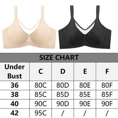 ⏳Last Day Special Price £8.88💐Women's Elegant Sheer Full Coverage Plus Size Bra