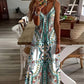 ⏳LAST DAY SALE: ONLY ￡12.99!!🎁Women’s Retro Print V-Neck Sleeveless Maxi Dress