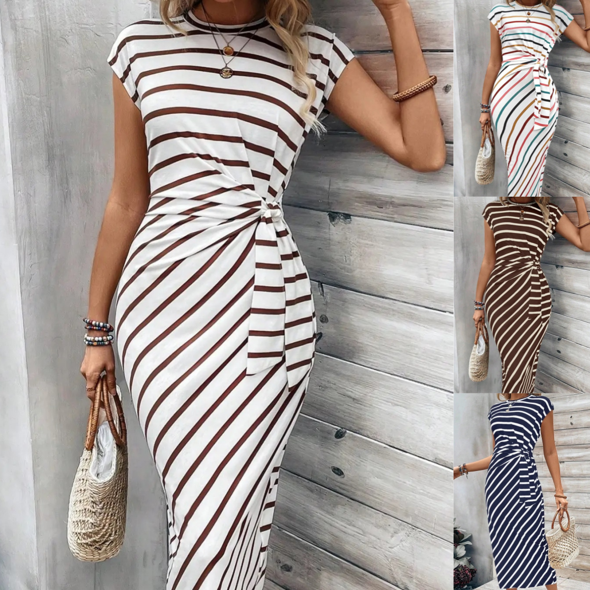 🔥LAST DAY SALE 50% OFF!!💕Women's Elegant Tie Waist Dress