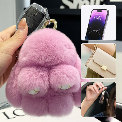 Plush Bunny Keychain Pendant
