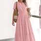 💕HOT SALE 67% OFF💕Women's Boho Chic Smocked Waist Maxi Dress