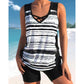 🥳SUMMER HOT SALE🔥Women's Printed Two-Piece Tankini Swimsuit