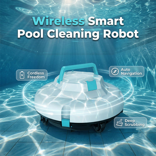 Intelligent Wireless Pool Robot with Powerful Suction