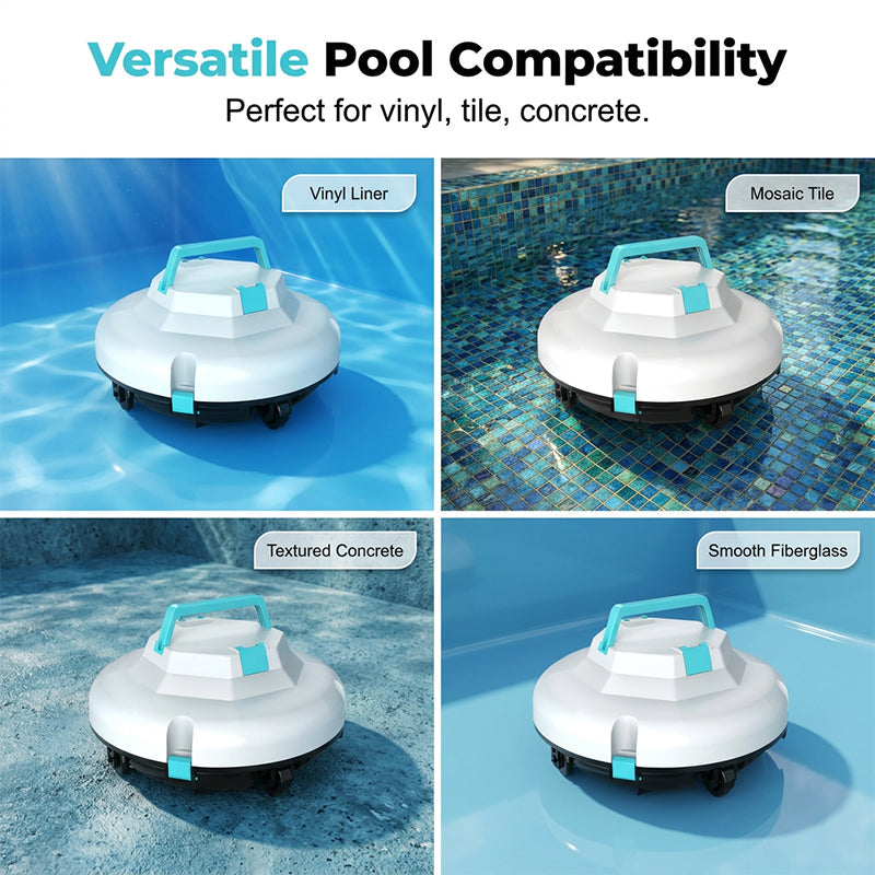 Intelligent Wireless Pool Robot with Powerful Suction