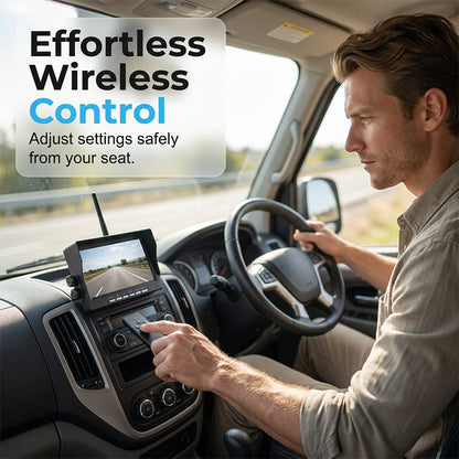 🥳 49% OFF! 7″ Wireless Backup Camera System – Stable 2.4G signal, 12V‑24V. Perfect for trucks & RVs. 🛡️✨