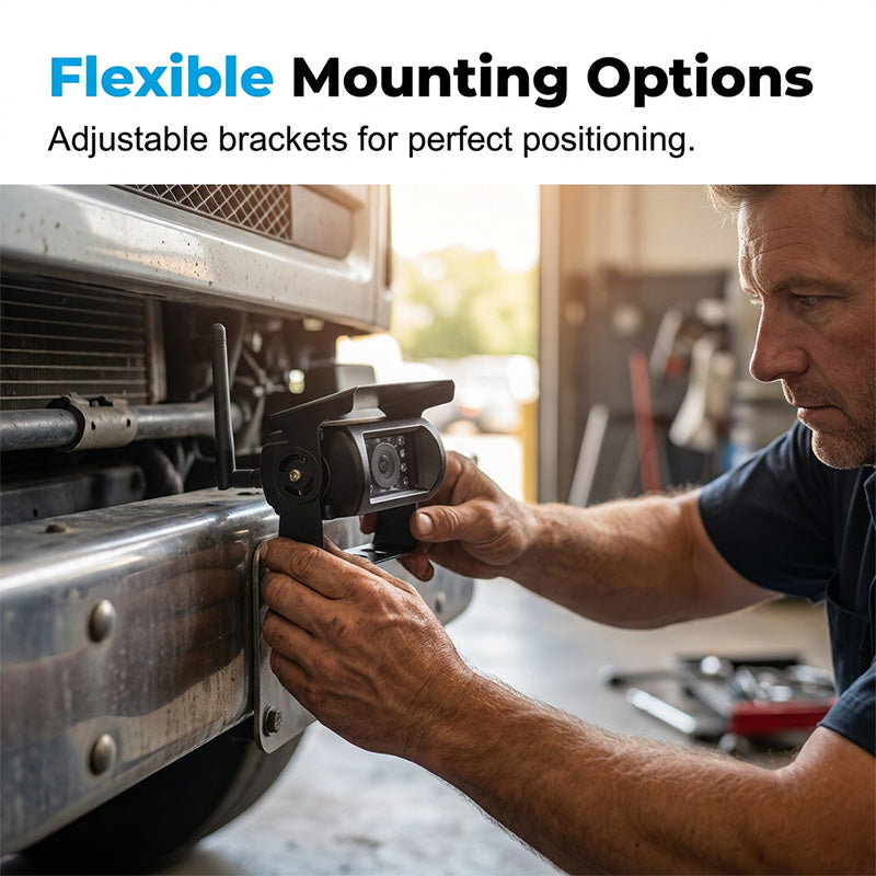 🥳 49% OFF! 7″ Wireless Backup Camera System – Stable 2.4G signal, 12V‑24V. Perfect for trucks & RVs. 🛡️✨