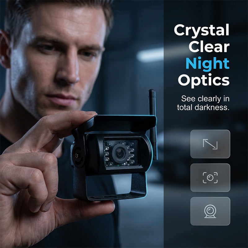 🥳 49% OFF! 7″ Wireless Backup Camera System – Stable 2.4G signal, 12V‑24V. Perfect for trucks & RVs. 🛡️✨