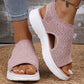 ⏳Time-Limited Special Price: ￡13.99!!🎁Women’s Knit Platform Sandals – Lightweight, Breathable & Arch-Supported 🏝️☁️  Cushioned Memory Foam Footbed • Non-Slip Sole • All-Day Comfort for Summer Walks, Holidays & City Days 🎁🇬🇧