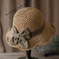 🌷Elegant Woven Straw Sun Hat with Bow