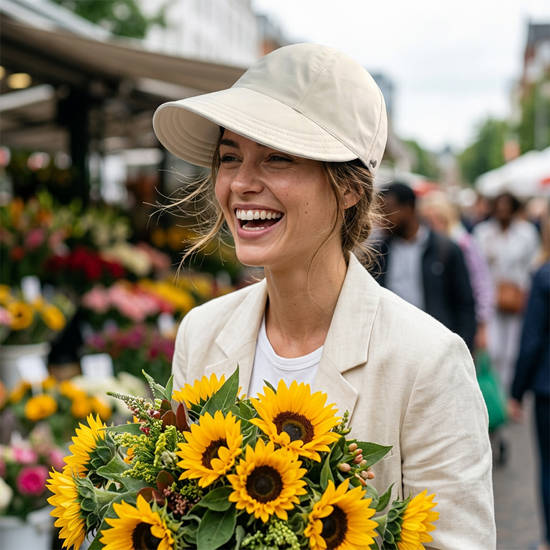 ⏳LAST DAY SALE: ONLY £6.99!!🎁✨Women’s UPF 50+ Elegant Foldable Sun Hat – Wide-Brim Cotton Bucket Hat with Neck Flap & Adjustable Strap 🌞🇬🇧 | Packable, Breathable & Beach-Ready