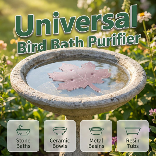 ⏳LAST DAY SALE ONLY ￡6.99!!🌿Universal Fit Bird Bath Cleaner🐦💦Wildlife-Safe Leaf Purifier for Fresh, Clear Water in Any Garden Basin | Rust-Resistant & Low Maintenance🛡️✨