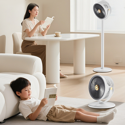 🥳2026 HOT SALE🥳🌀🌿 50% OFF! Whisper‑Quiet Adjustable Floor Fan – 4 heights, 5 speeds, tiltable head. Quiet motor, portable & USB‑C rechargeable. A breeze for any space! 🔇✨