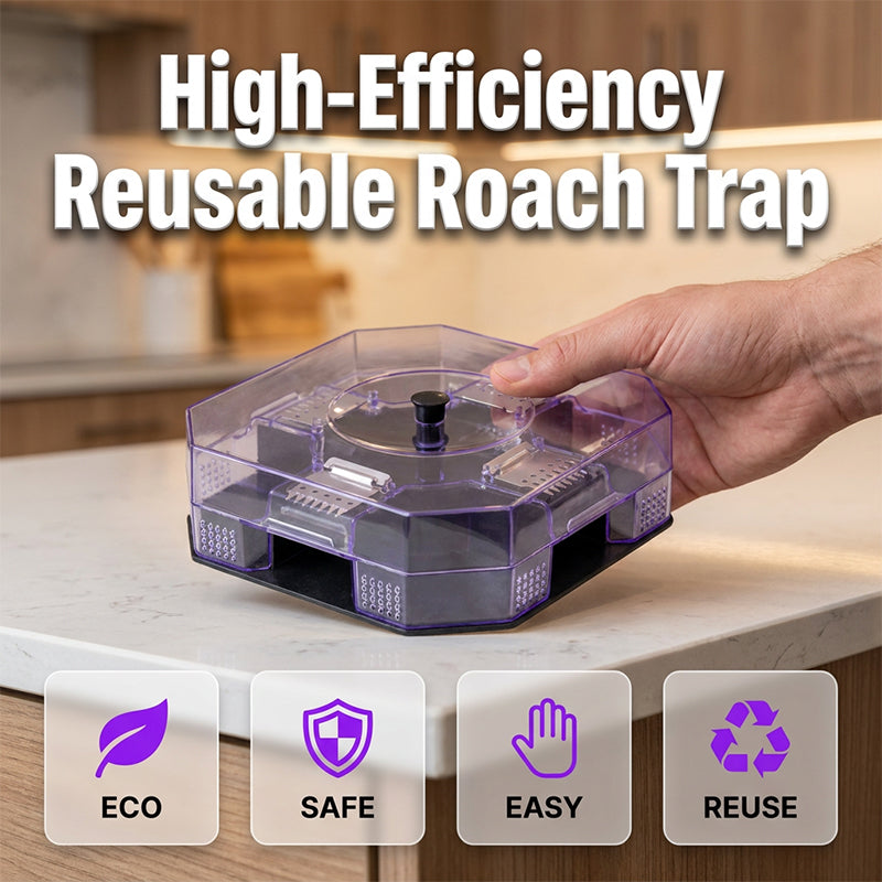 🔥LAST DAY SALE ONLY ￡6.99!!🔥 No More Toxic Sprays! Reusable Roach Trap – Catch & Release (or Dispose) Safely