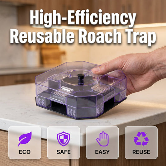 🔥 No More Toxic Sprays! Reusable Roach Trap – Catch & Release (or Dispose) Safely