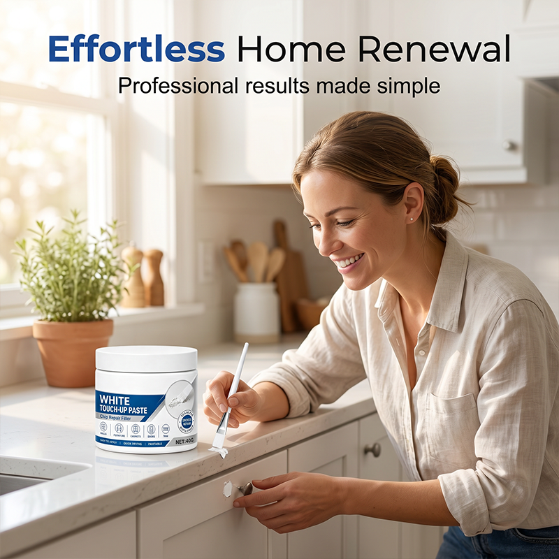 ⏳LAST DAY SALE ONLY ￡8.99!!⚡White Furniture Touch-Up Paste with Brush