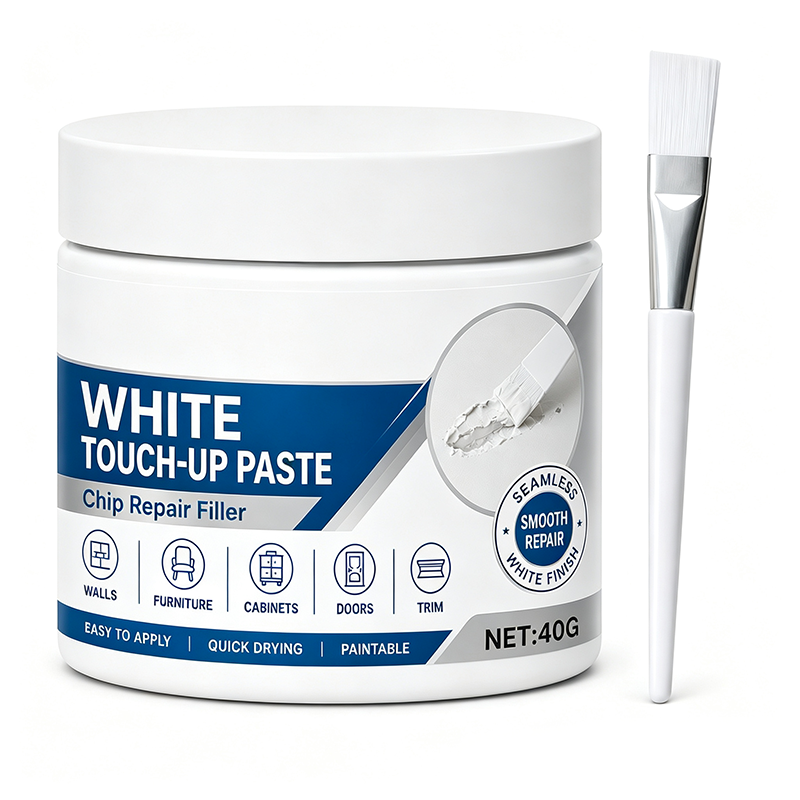 ⏳LAST DAY SALE ONLY ￡8.99!!⚡White Furniture Touch-Up Paste with Brush