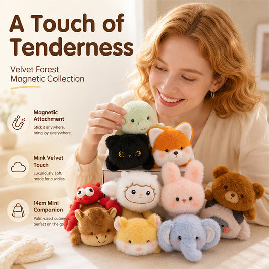 🧸 Only £ 9.99! 🧲 Lovely Plushie Fridge Magnet Doll – Premium Mink Velvet, Hidden Magnet, Perfect for Fridge, Laptop & Bags ✨