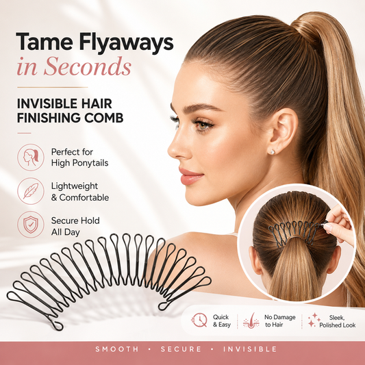 💇‍♀️✨ Flexible Invisible Hair Comb—invisible, flexible, and non-slip—instantly creates a perfectly secure hold! 🌟