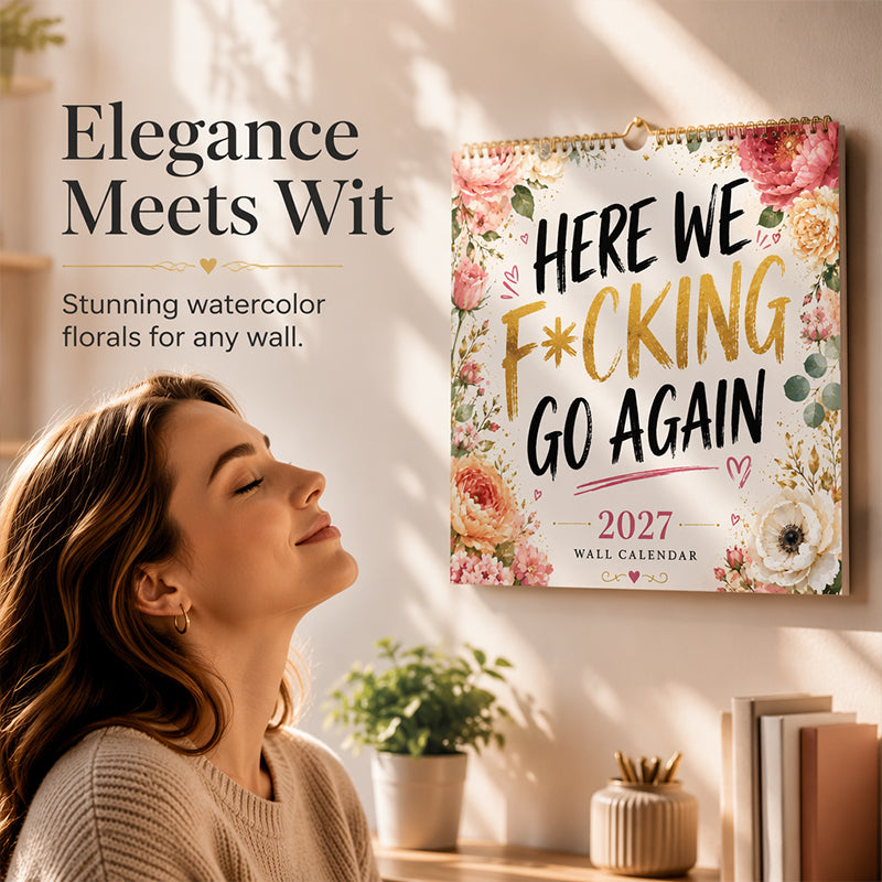 Funny 2027 Wall Calendar Calendar for Women