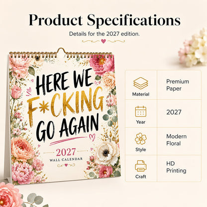 Funny 2027 Wall Calendar Calendar for Women